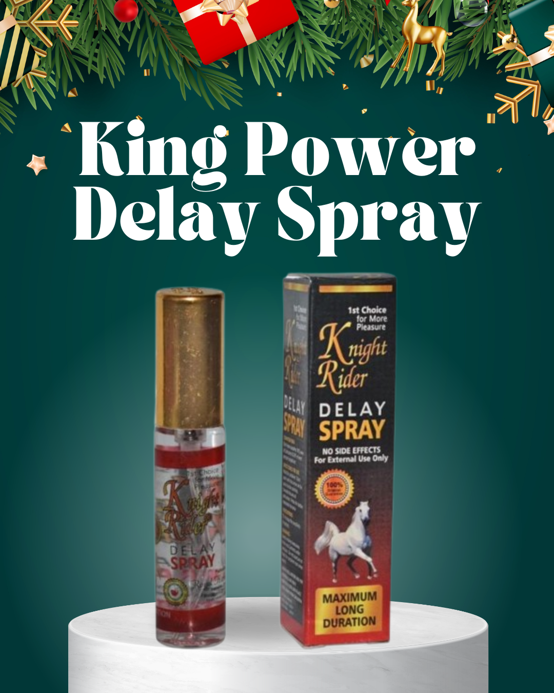 King Power Delay Spray – Premium Long-Lasting Performance-Fast-Acting Formula: Works In Minutes — Without The Wait.